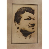 Portret laser gravure