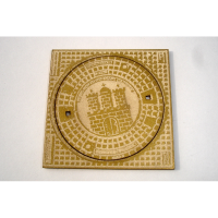 Putdeksel Duitsland vierkant 1:45