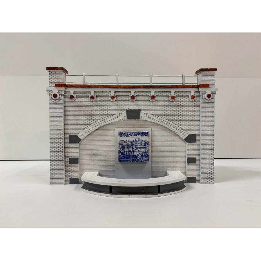 Arcade met vijver 1:35