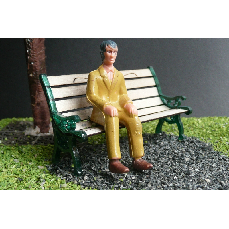 Gietijzeren bank Barok 1 1:45