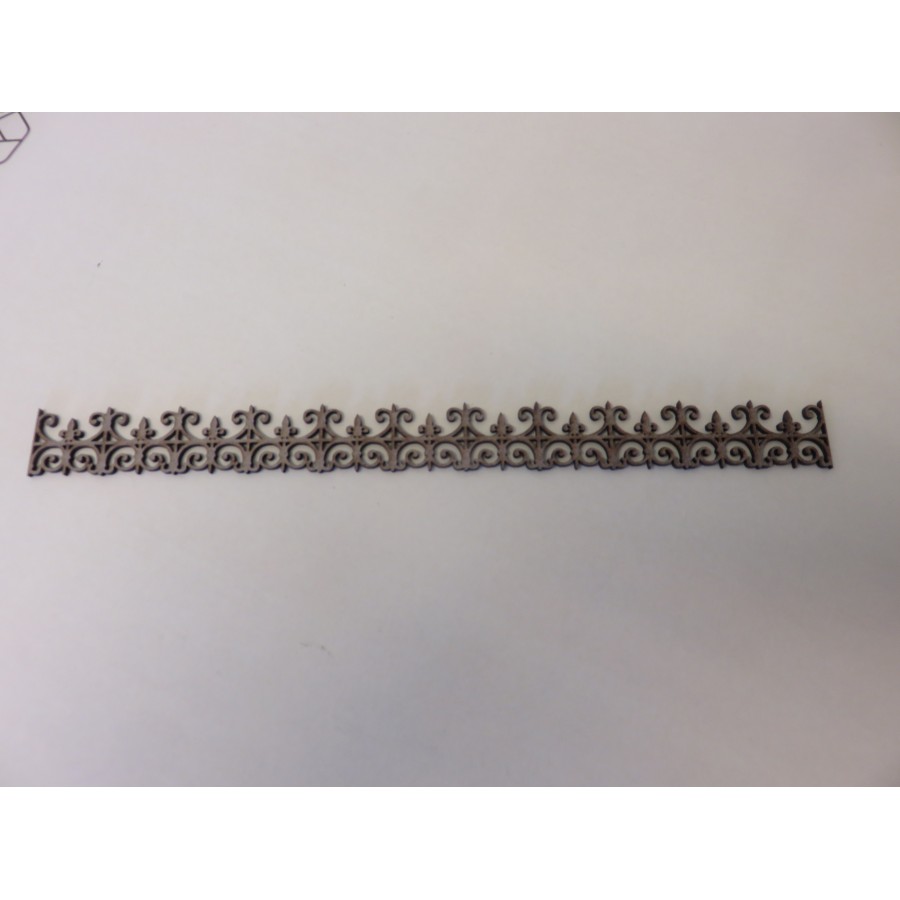  hekwerk strip Rustiek 45 cm  1:12