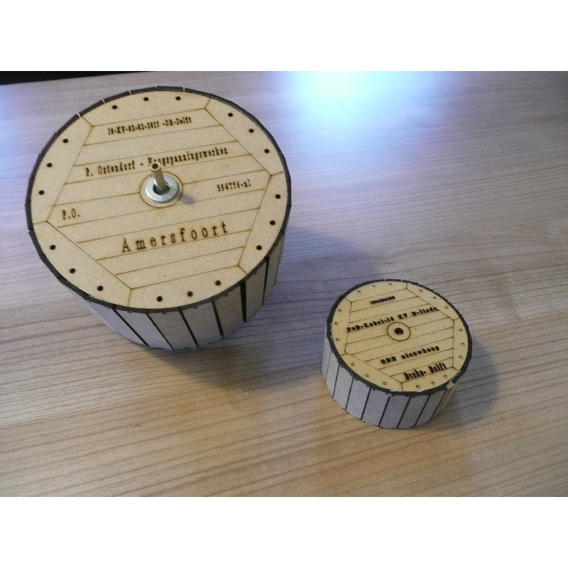 Kabelhaspel met uw eigen naam 75mm