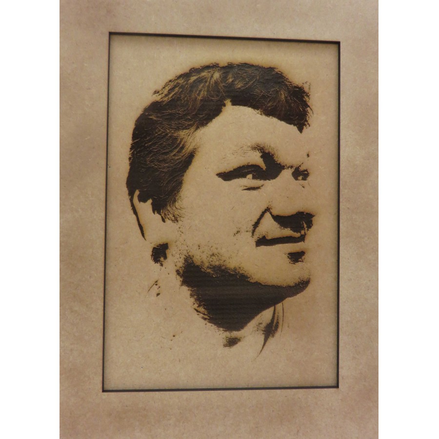 Portret laser gravure