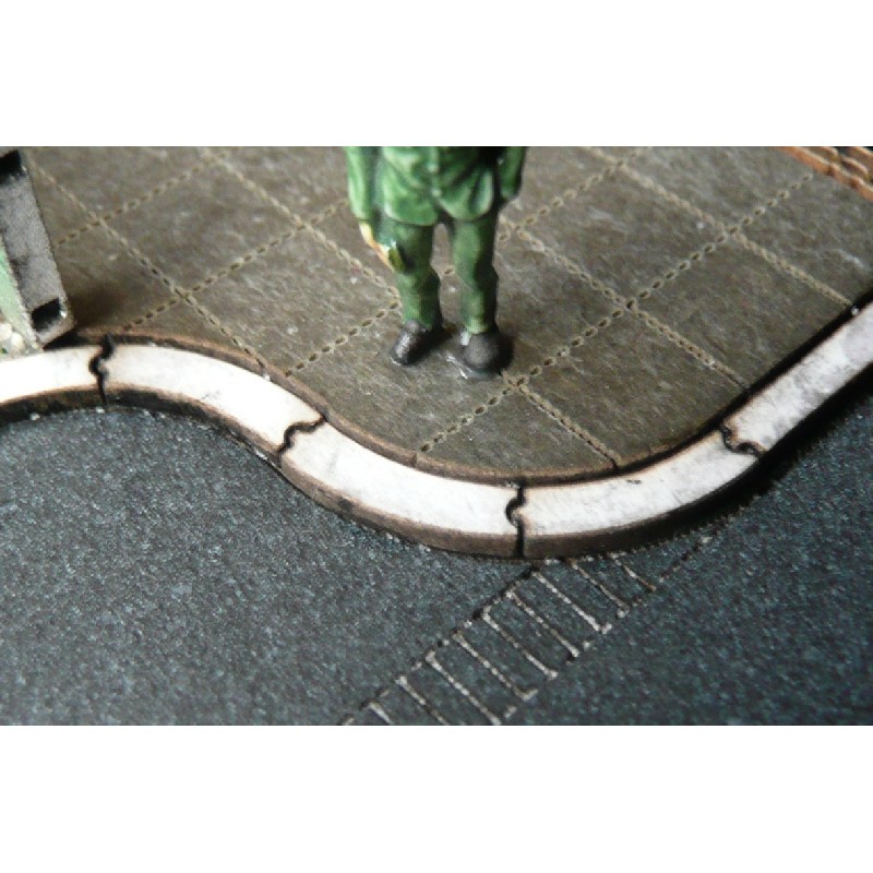 Stoepranden gebogen (1ox) 1 :45 